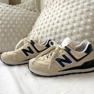 New Balance Sneakers, Cream and Black, City Sneakers, Casual, Retro